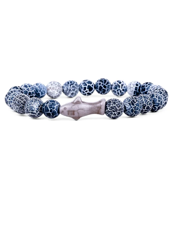 Fahlo Shark Bracelet  in Deep Blue