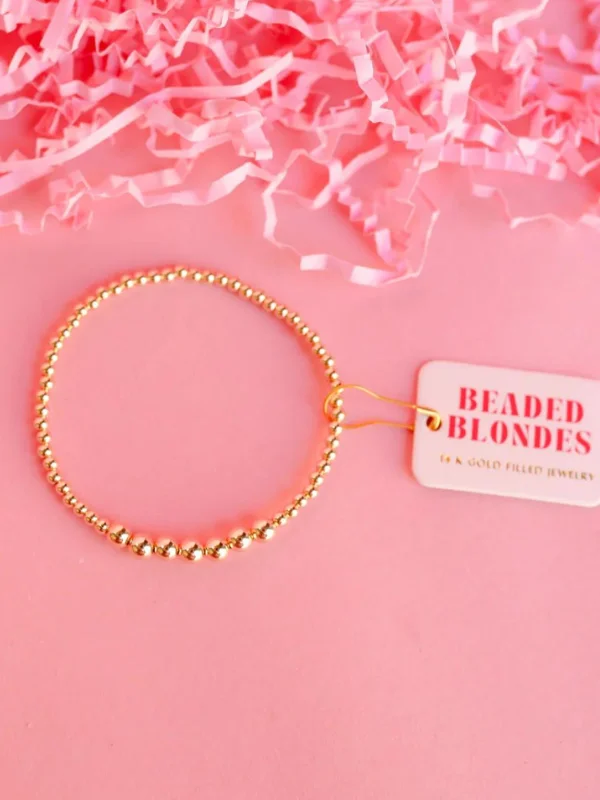 Lucky Gold Beaded Bracelet