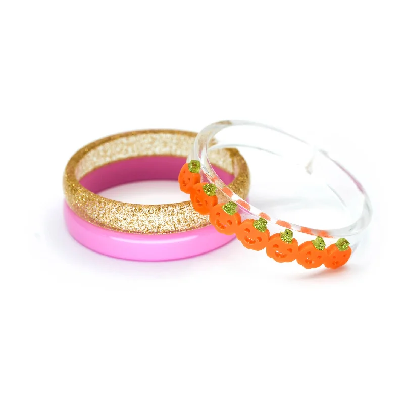 Multi Pumpkin Orange Bangles (Set of 3)