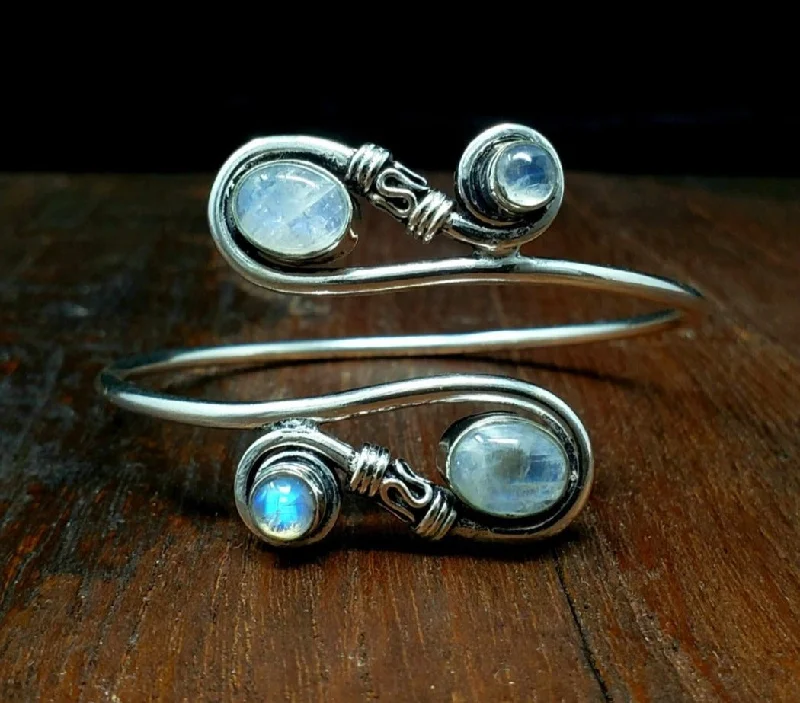 Moonstone Scroll Bracelet