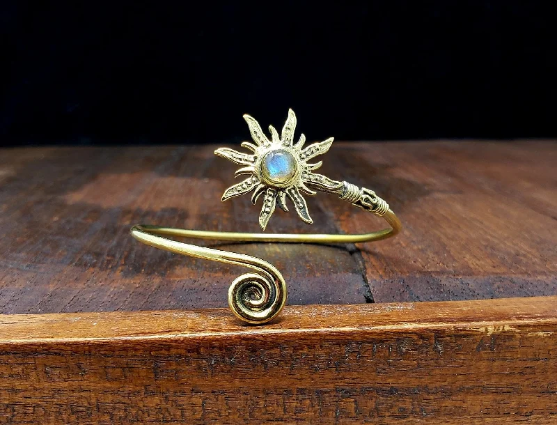 Moonstone Sunburst Bracelet