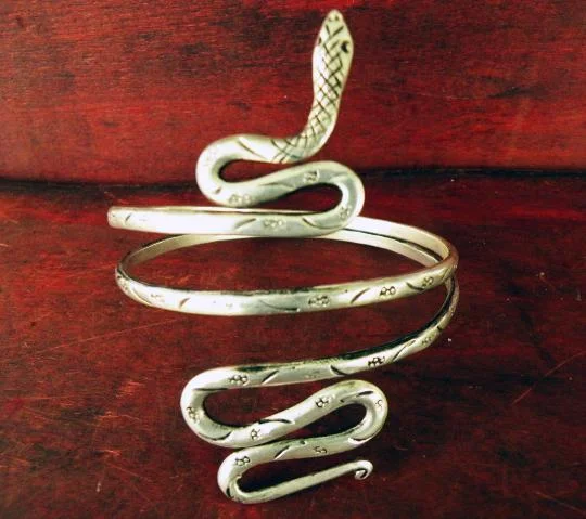 Silver Snake Arm Bracelet