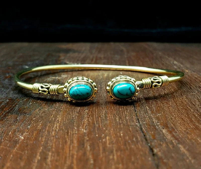 Simple Turquoise Adjustable Bracelet