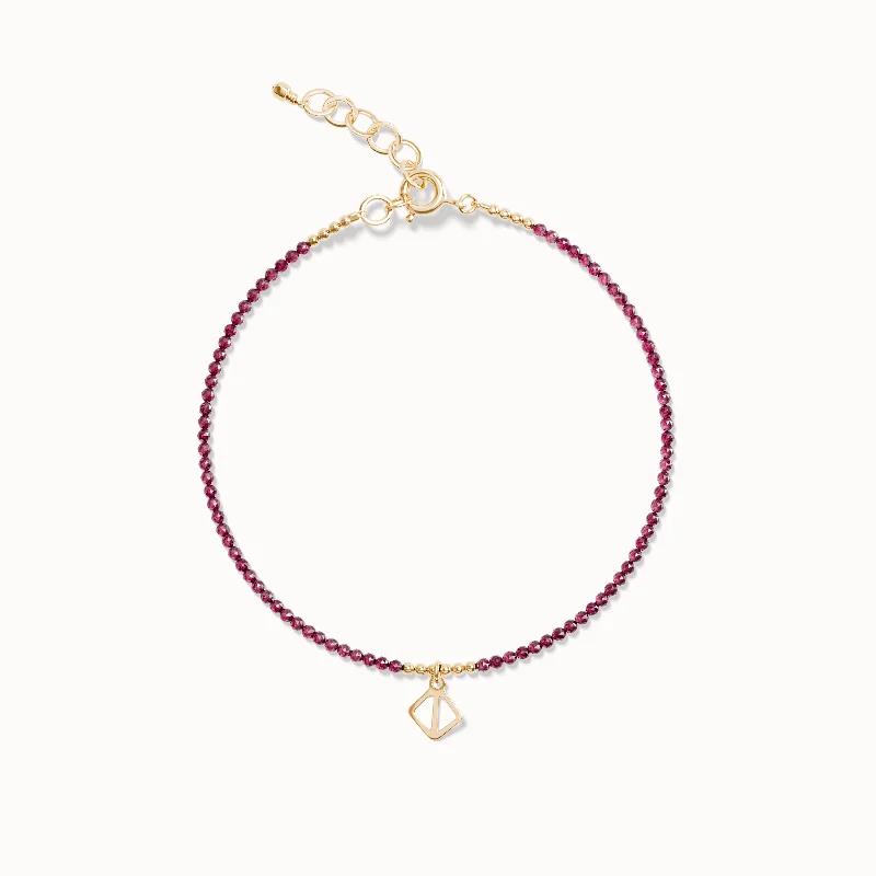 Talisman Bracelet - Red Garnet