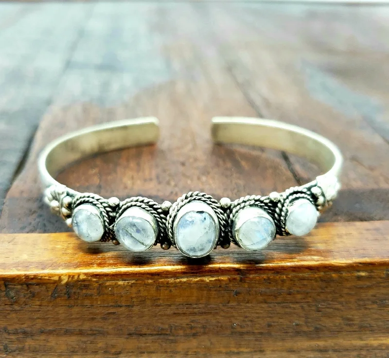 Tibetan Moonstone Chodha Bracelet