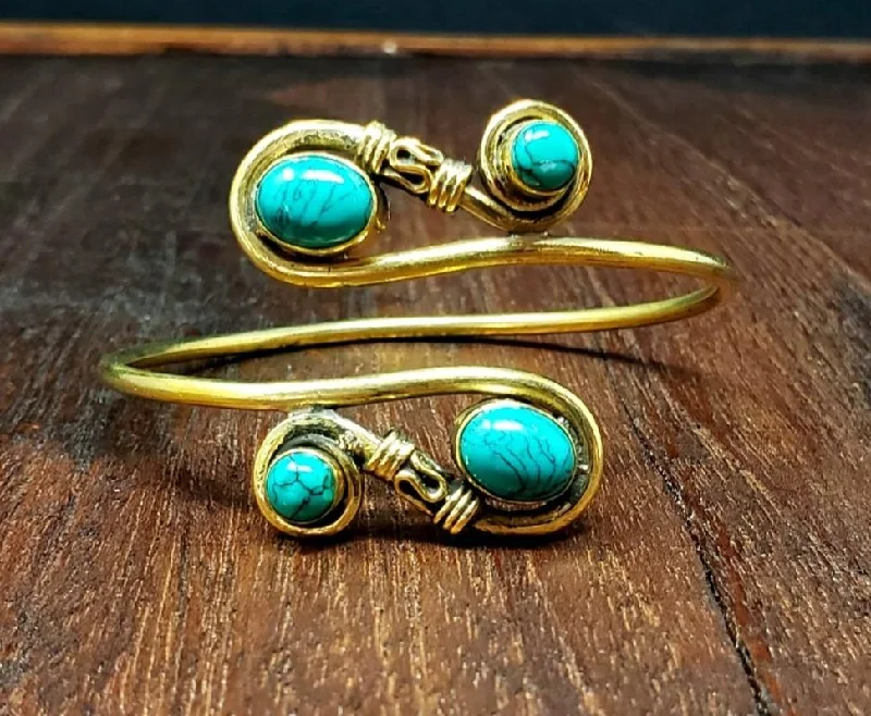 Turquoise Scroll Bracelet